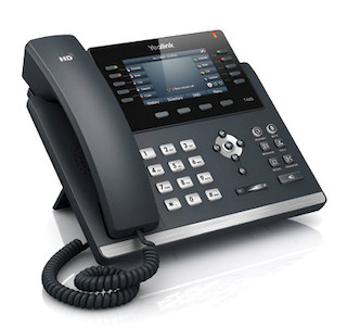 Телефон Yealink SIP-T46G, цветной экран, 6 линий, BLF, PoE, GigE, БЕЗ БП