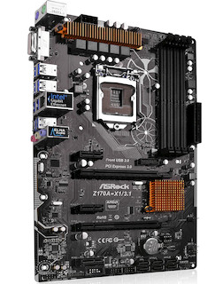 Материнская плата Asrock Z170A-X1 Soc-1151 Intel Z170 4xDDR4 ATX AC`97 8ch(7.1) GbLAN RAID+DVI