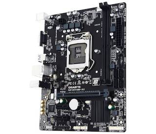 Материнская плата Gigabyte GA-H110M-S2 Soc-1151 Intel H110 2xDDR4 mATX AC`97 8ch(7.1) GbLAN+VGA