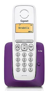 Р/Телефон Dect Gigaset A230 PURPLE белый/фиолетовый