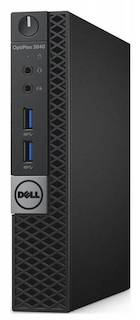 ПК Dell Optiplex 3040 Micro i3 6100T (3.2)/4Gb/SSD128Gb/HDG530/Windows 7 Professional 64 +W10Pro/клавиатура/мышь