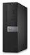 ПК Dell Optiplex 3040 SFF i3 6100 (3.7)/4Gb/SSD128Gb/HDG530/Windows 7 Professional 64 +W10Pro/клавиатура/мышь/черный/серебристый