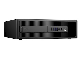 ПК HP EliteDesk 800 G2 SFF i5 6500/4Gb/500Gb 7.2k/HDG530/DVDRW/Windows 10 Professional dwnW7Pro64/GbitEth/240W/клавиатура/мышь/черный