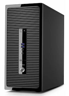 ПК HP ProDesk 400 G3 MT PDC 4400/4Gb/500Gb 7.2k/HDG/DVDRW/Free DOS/GbitEth/180W/клавиатура/мышь/черный