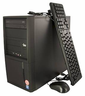 ПК IRU Office 311 MT i3 4170 (3.7)/4Gb/500Gb 7.2k/HDG4400/Windows 10 Home Single Language 64/GbitEth/400W/клавиатура/мышь/черный