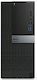 ПК Dell Optiplex 7040 MT i5 6500 (3.2)/8Gb/500Gb 7.2k/R5 340X 2Gb/DVDRW/Windows 7 Professional 64/240W/клавиатура/мышь/черный/серебристый