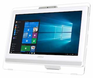 Моноблок MSI Pro 20ET 4BW-010RU 19.5" HD+ Touch Cel N3150 (1.8)/4Gb/500Gb/DVDRW/Free DOS/2xGbitEth/WiFi/TV/Cam/белый 1600x900