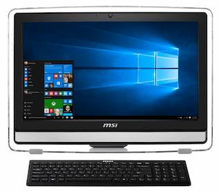 Моноблок MSI Pro 22ET 4BW-011RU 21.5" Full HD Touch Cel N3150 (1.8)/4Gb/500Gb/HDG/DVDRW/Windows 10 Single Language/2xGbitEth/WiFi/TV/Cam/черный 1600x9