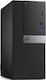 ПК Dell Optiplex 3040 MT i5 6500 (3.7)/4Gb/500Gb 7.2k/HDG4600/Linux/клавиатура/мышь/черный/серебристый
