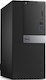 ПК Dell Optiplex 5040 MT i7 6700 (3.2)/8Gb/500Gb 7.2k/R5 340X 2Gb/DVDRW/Windows 7 Professional 64 +W10Pro/240W/клавиатура/мышь/черный/серебристый