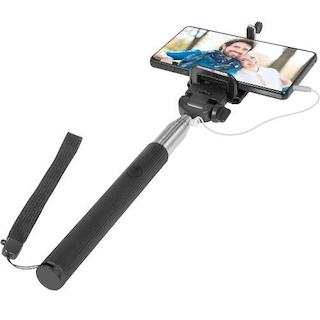 Аксессуар для мобильного телефона DEFENDER SELFIE STICK SM-02 29402  Штатив для селфи Selfie Master SM-02 черный, проводной, 20-98 см