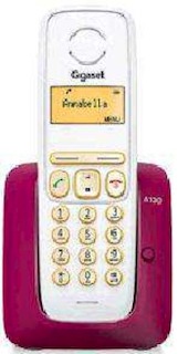 Р/Телефон Dect Gigaset A130 красный/белый АОН