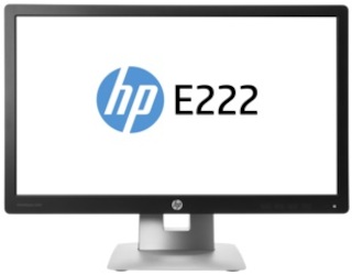 Монитор HP 21.5" E222 черный IPS LED 16:9 HDMI полуматовая HAS Pivot 250cd 178гр/178гр 1920x1080 D-Sub DisplayPort FHD USB 5.27кг