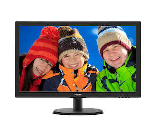 Монитор Philips 21.5" 223V5LHSB2 (00/01) черный TFT LED 5ms 16:9 HDMI матовая 600:1 200cd 1920x1080 D-Sub FHD 2.61кг