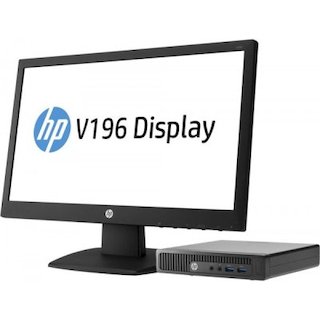 Комплект HP 260 G1 DM Cel 2957U/4Gb/500Gb 7.2k/HDG/Windows 10 Single Language 64/GbitEth/WiFi/клавиатура/мышь/монитор в комплекте V196 (W4A58ES)