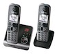 Р/Телефон Dect Panasonic KX-TG6722RUB черный (труб. в компл.:2шт) автооветчик АОН