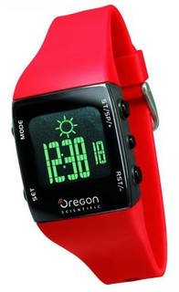 Часы Oregon Scientific RA121 многофункциональные с прогнозом погоды,красные