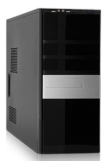 Корпус Foxconn TSAA-680 black/silver 400W ATX USB audio mic fan AirDuct
