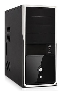 Корпус Foxconn TSAA-699 black/silver 450W ATX USB audio mic fan AirDuct