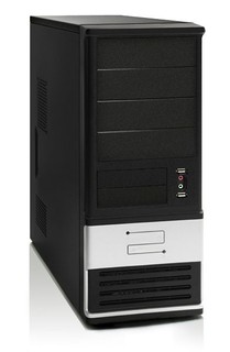 Корпус Foxconn TSAA-700 black 400W ATX  USB Audio Mic Fan AirDuct