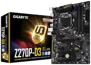 Материнская плата Gigabyte GA-Z270P-D3 Soc-1151 Intel Z270 4xDDR4 ATX AC`97 8ch(7.1) GbLAN RAID+HDMI