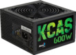 Блок питания Aerocool ATX 600W KCAS-600W PLUS 80+ bronze (24+4+4pin) APFC 120mm fan 7xSATA RTL