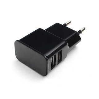 Сетевое з/у Gembird 2.1A Dual USB black (MP3A-PC-12)