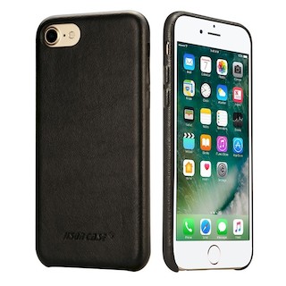 Чехол для Apple iPhone 7 черная кожа Boostar (накладка)