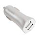 Автомобильное з/у Remax 2.4A Dual USB Fast Charger silver (RCC-204)