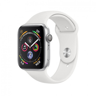 Смарт-Часы Apple Watch Series 4 GPS 44mm Silver Aluminum Case with White Sport Band (MU6A2)