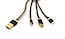 Кабель USB Innovation Lux 3 в 1, 1.2m, серый (O3IMT-OCTOPUS)