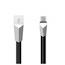 Кабель Hoco  X4 Zinc Alloy rhombus microUSB 1m 5A черный