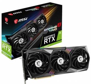 Видеокарта MSI PCI-E 4.0 RTX 3060 Ti GAMING X TRIO NVIDIA GeForce RTX 3060Ti 8192Mb 256 GDDR6 1680/14000/HDMIx1/DPx3/HDCP Ret