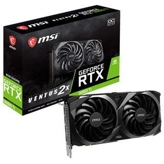 Видеокарта MSI PCI-E 4.0 RTX 3060 Ti VENTUS 2X OC NVIDIA GeForce RTX 3060Ti 8192Mb 256 GDDR6 1695/14000/HDMIx1/DPx3/HDCP Ret