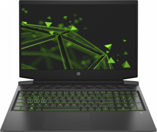 Ноутбук HP Pavilion Gaming 16-a0018ur Core i5 10300H/16Gb/1Tb/SSD256Gb/NVIDIA GeForce GTX 1650 4Gb/16.1"/IPS/FHD (1920x1080)/Free DOS/black/green/WiFi