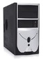 Корпус Foxconn TLM-436 black/silver 400W mATX USB audio fan AirDuct