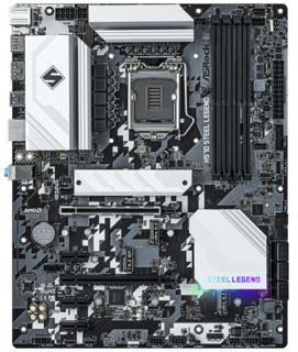 Материнская плата Asrock H570 STEEL LEGEND Soc-1200 Intel H570 4xDDR4 ATX AC`97 8ch(7.1) 2.5Gg+HDMI+DP