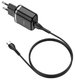 Сетевое з/у Hoco N3 + Кабель Type-C 18W QC3.0 1m Black