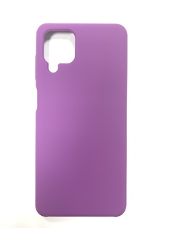 Чехол для Samsung Galaxy A12 Накладка плотная Silicon Case без логотипа (Индиго)