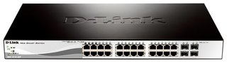 Коммутатор D-Link DGS-1210-28P/F 24G 24PoE 193W управляемый