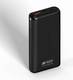 Мобильный аккумулятор Hiper Quick 20000 Li-Pol 20000mAh 3A+2A черный 2xUSB QUICK 20000 BLACK