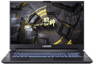 Ноутбук Hasee G8-TA7NP i7 11800H/16Gb/SSD512Gb/RTX 3060 6Gb/17.3"/IPS/FHD/Free DOS/black/WiFi/BT/Cam
