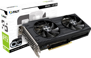 Видеокарта Palit PCI-E 4.0 RTX 3060 DUAL 12G 12288Mb 192 GDDR6 1837/16000/HDMIx1/DPx3