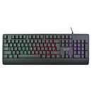 Клавиатура Gembird KB-220L USB LED Rainbow black
