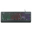 Клавиатура Gembird KB-220L USB LED Rainbow black