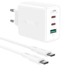 Сетевое з/у ACEFAST A13 PD65W USB-C+USB-C+USB-A 3-port charger set EU Цвет белый