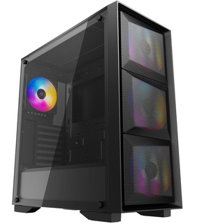 Корпус Deepcool MATREXX 50 MESH 4FS черный без БП ATX 4xColor LED 120mm