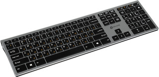 Клавиатура Oklick 890S серый Wireless USB slim