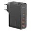 Сетевое з/у Baseus GaN5 Ultra USB-C*2+USB-A*2 с кабелем USB-C 100W Grey