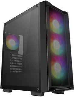 Корпус Deepcool CC560 MESH V2 черный без БП ATX 4x120mm 5x140mm 2xUSB3.0 audio bott PSU